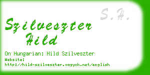 szilveszter hild business card